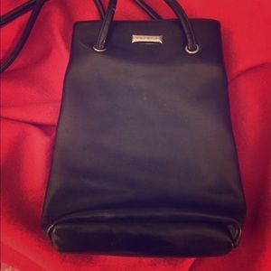 Nine West black leather purse/satchel NWOT